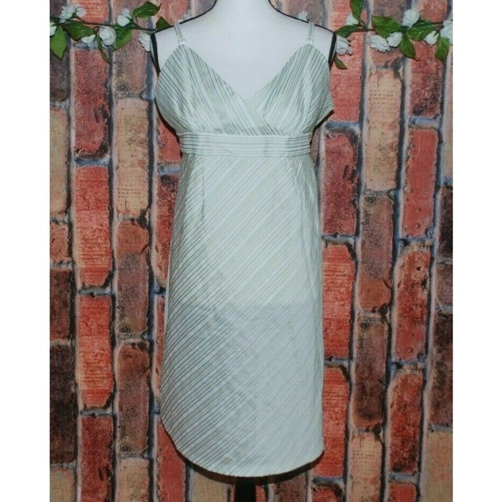 Motherhood Maternity Ladies Dress Size L Adjustable Straps Back Zipper Belted